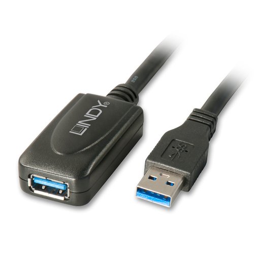 Extender lindy usb 3.0 a to usb a, m/f, 5mt, (prolunga), nero, 43155