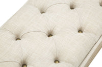 Set 2 Pouf Contenitore Tirana Coppia 102x43,5x49,5 - 82x36x37 cm in Legno e Ferro