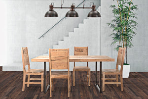 TAVOLO DA PRANZO MUMBAI CM 175X90X77 (LEGNO DI ACACIA NILOTICA)