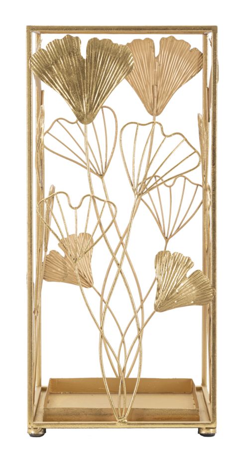 Portaombrelli Oro Leaf 22,5x22,5x48,5 cm in Ferro