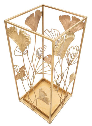 Portaombrelli Oro Leaf 22,5x22,5x48,5 cm in Ferro