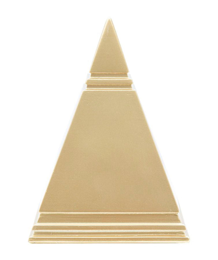 Piramide Oro 11,5x11,5x15,5 cm in Poliresina