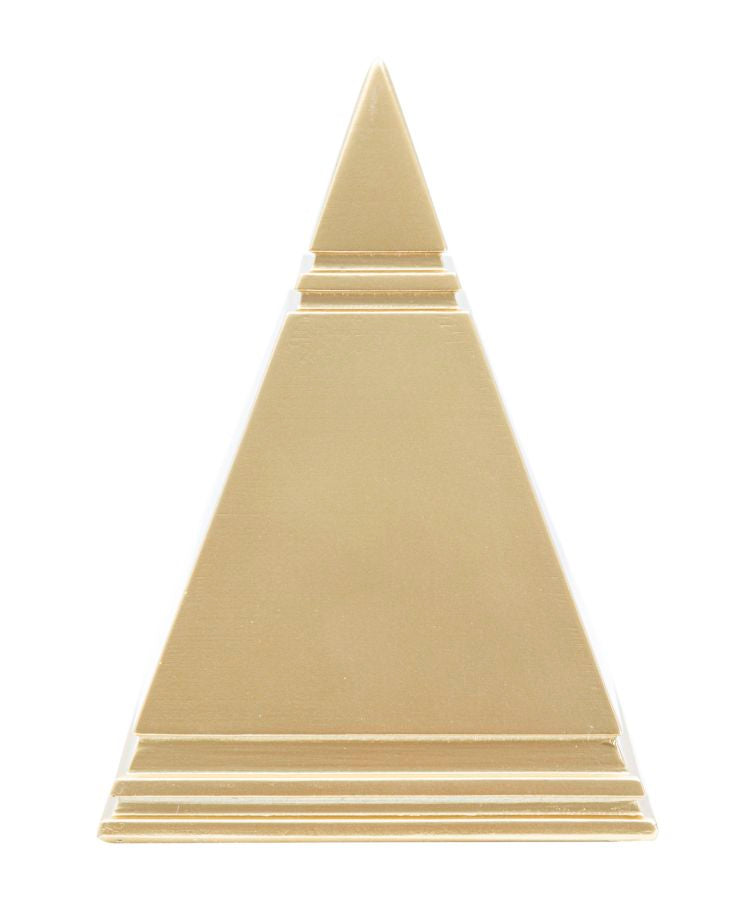 Piramide Oro 11,5x11,5x15,5 cm in Poliresina