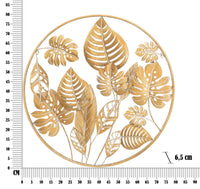 Pannello da Muro Jungle Round Ø 80x6.5 cm in Ferro