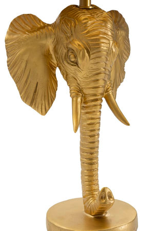 Lampada da Tavolo Elefante Ø 32x59 cm in Poliresina e Ferro