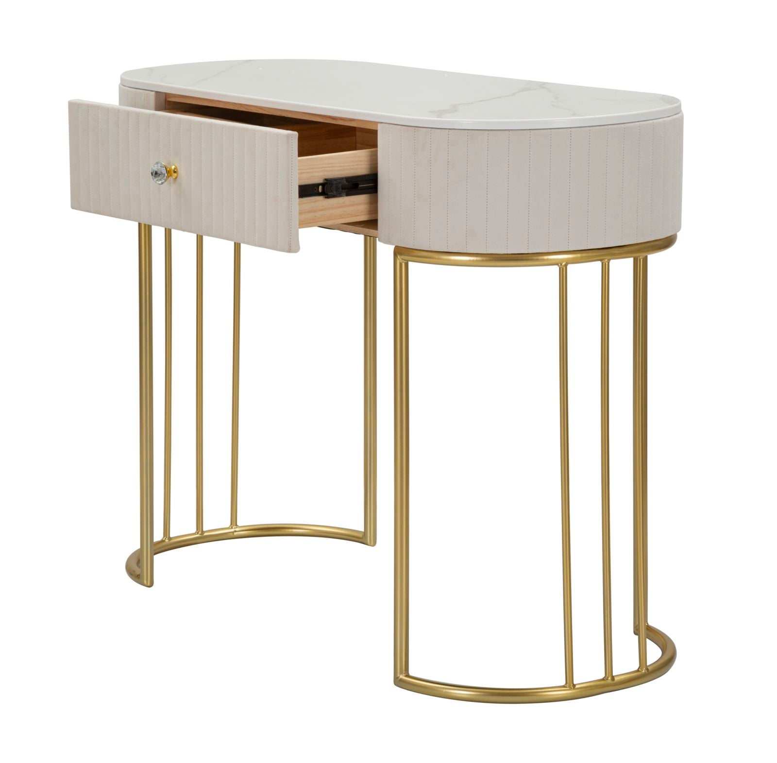 Console Montpellier Crema 100x40x75 cm in Ferro Legno