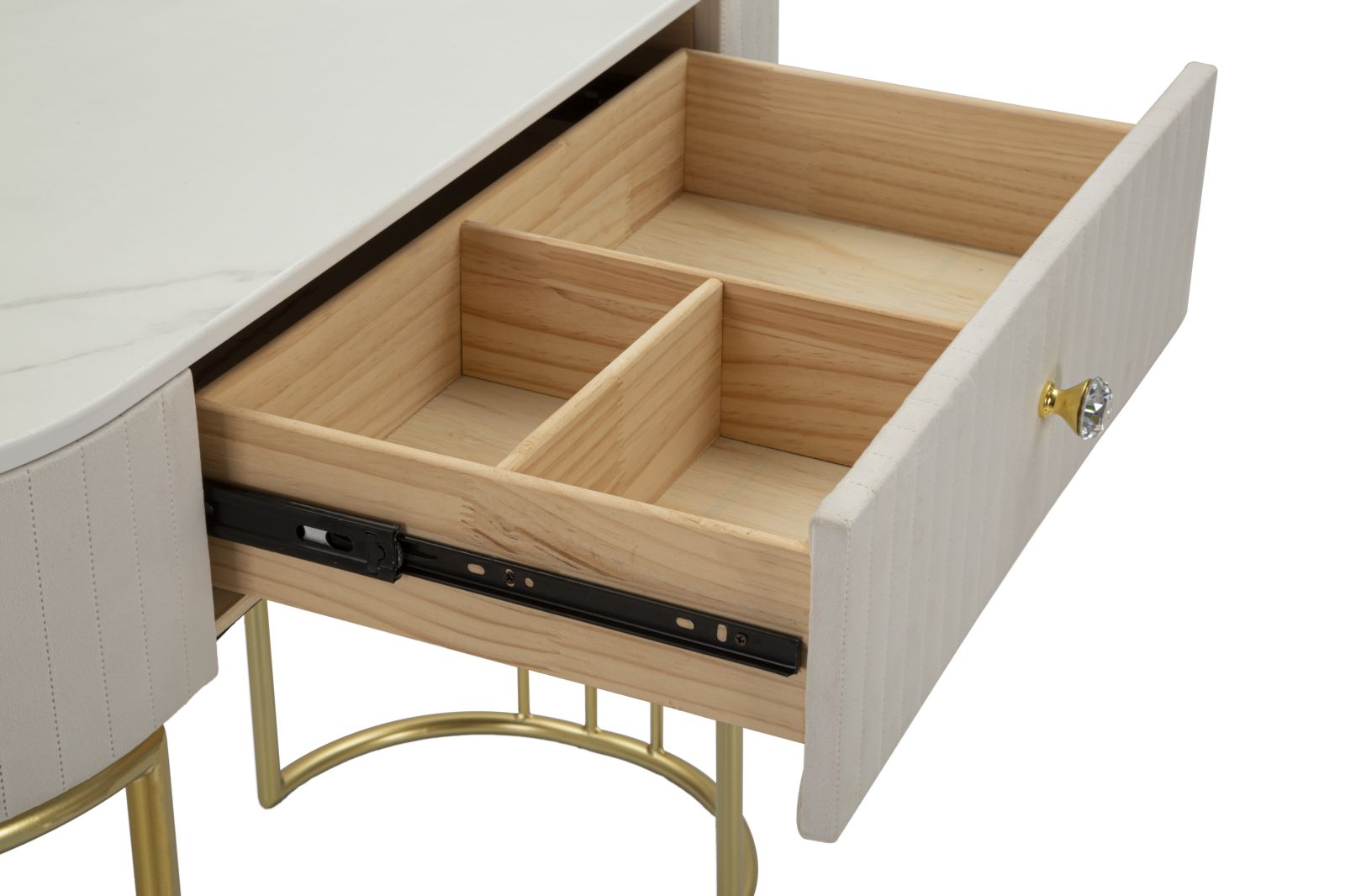 Console Montpellier Crema 100x40x75 cm in Ferro Legno