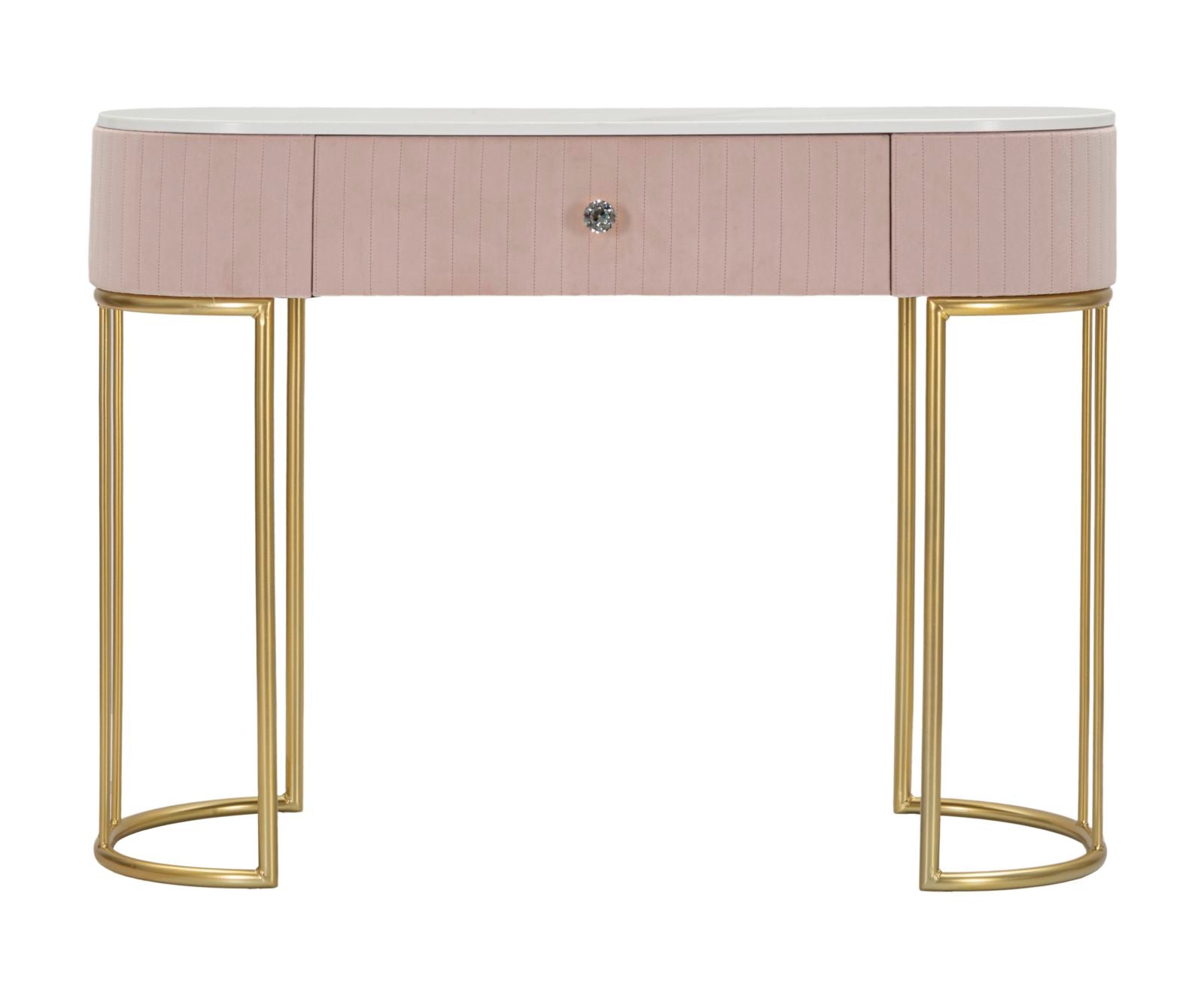 Console Montpellier Rosa 100x40x75 cm in Ferro Legno