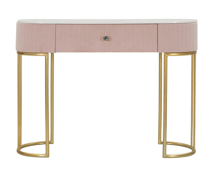 Console Montpellier Rosa 100x40x75 cm in Ferro Legno