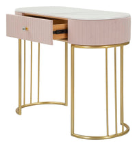 Console Montpellier Rosa 100x40x75 cm in Ferro Legno