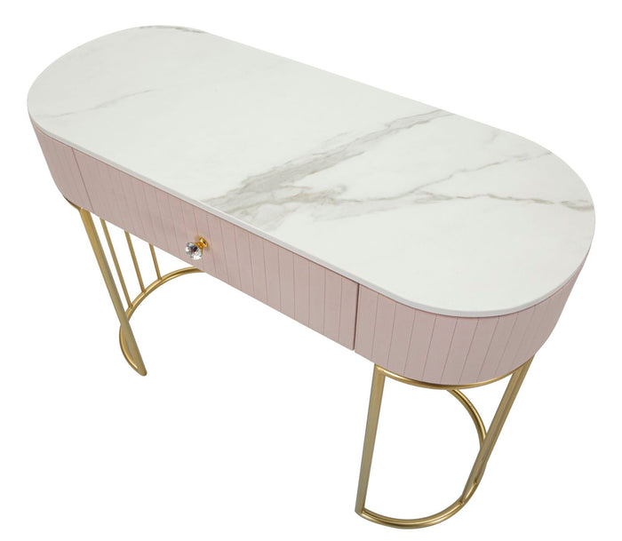 Console Montpellier Rosa 100x40x75 cm in Ferro Legno