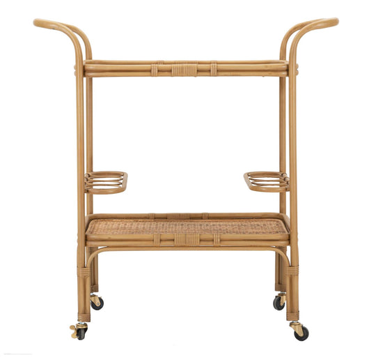 Carrello Panama 2 Ripiani 83x46x87,5 cm in Rattan