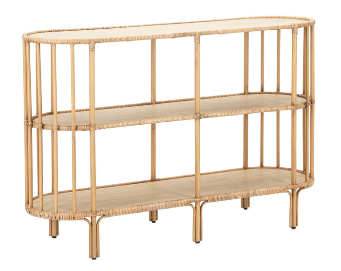 Console Panama 3 Ripiani 120x37,5x80 cm in Rattan