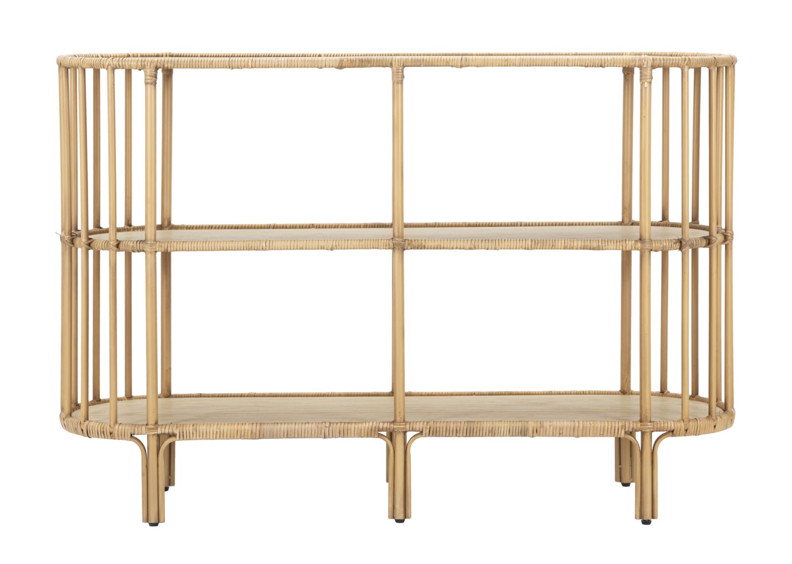 Console Panama 3 Ripiani 120x37,5x80 cm in Rattan