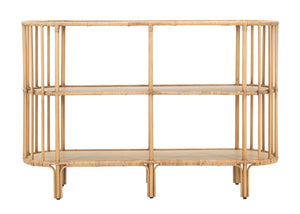 Console Panama 3 Ripiani 120x37,5x80 cm in Rattan