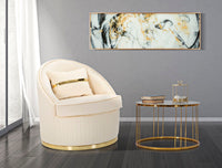 POLTRONA SPACE PLUS CREMA CM Ø75X80