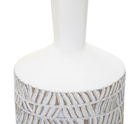 Vaso Nairobi Bottle 15x49,5x15 cm in Poliresina Bianco