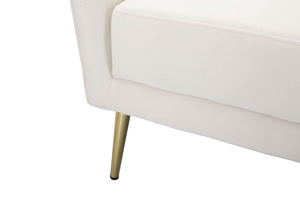 Poltrona Kiev 88x74x77 cm in Poliestere Crema/Oro