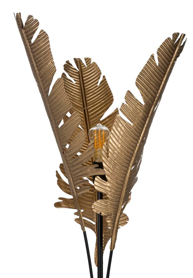 Lampada da Terra Palm 26x174x26 cm in Ferro Oro