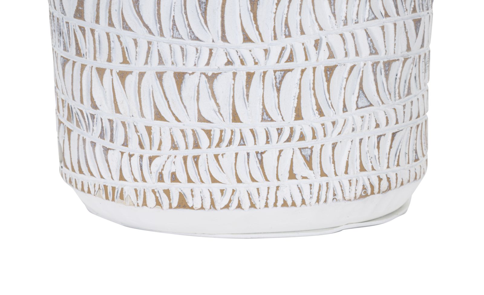 Lampada da Tavolo Nairobi 35x60,5x35 cm in Poliresina Bianco/Marrone