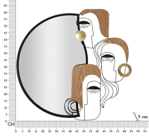 SPECCHIO DA MURO PICASSY CM 83X5X80 (MISURA SPECCHIO CM 48,5X72)