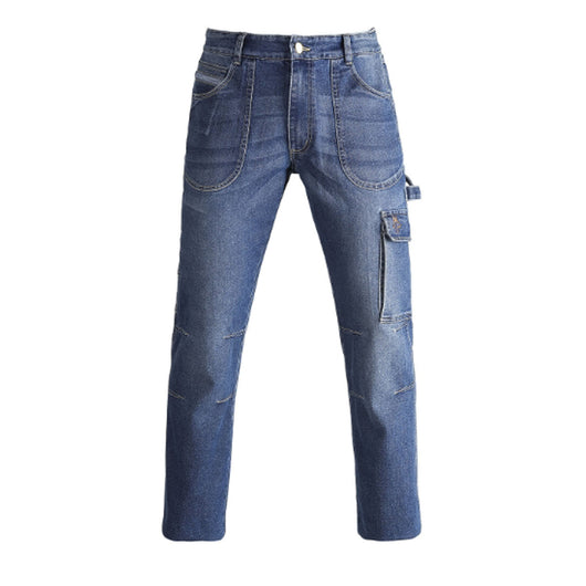 Pantaloni jeans denim da lavoro lunghi tg.m tasche portautensili kapriol