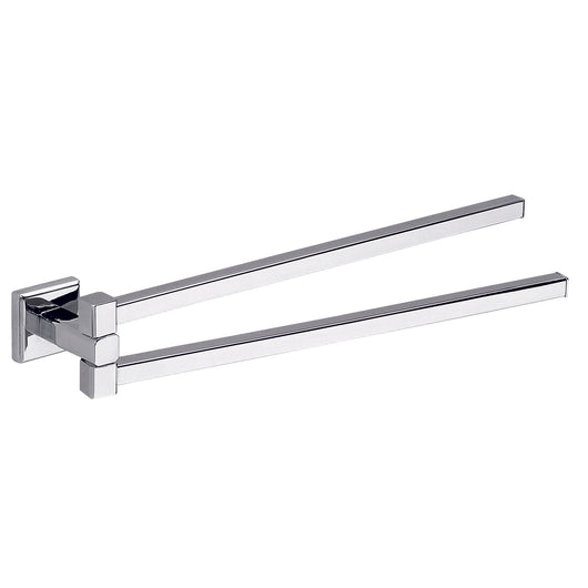 Portasalviette da muro a snodo in acciaio inox AISI 304 e Cromall 6923 Gedy serie COLORADO Cromato