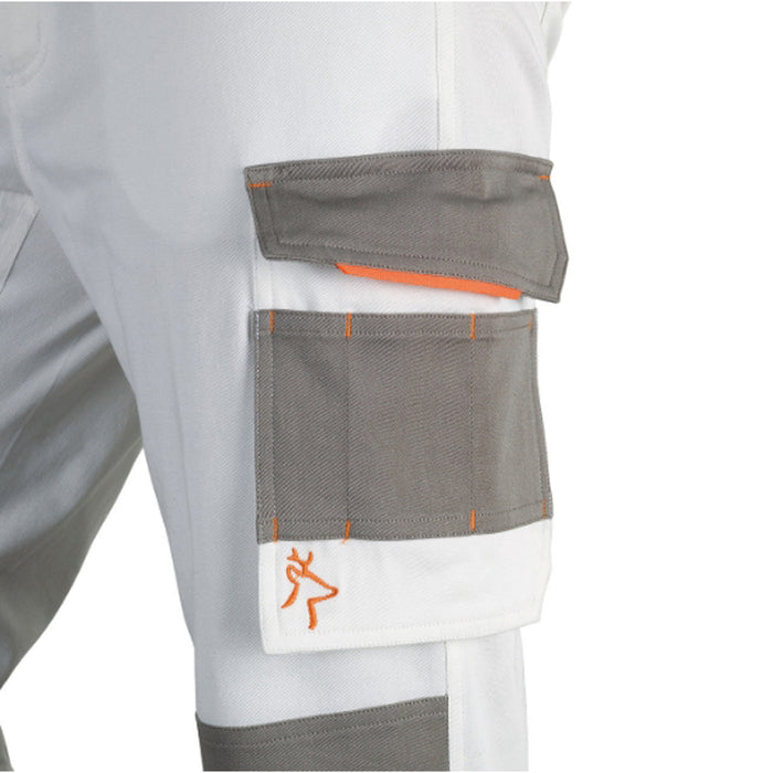 PANTALONE DA LAVORO PITTORE IMBIANCHINO PAINT INDUSTRY BIANCO TG. M KAPRIOL 36505