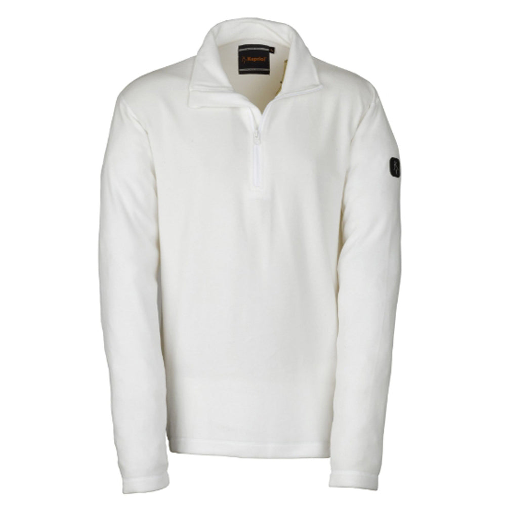 FELPA MAGLIA UOMO MICROPILE WOLF LAVORO MEZZA ZIP BIANCO TG.L KAPRIOL 32901