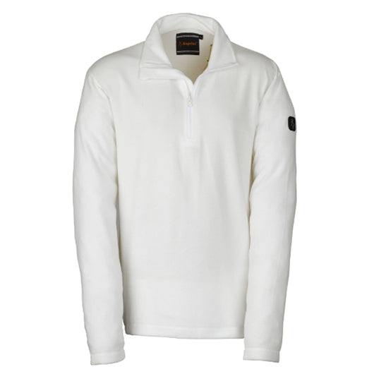 FELPA MAGLIA UOMO MICROPILE WOLF LAVORO MEZZA ZIP BIANCO TG.XL KAPRIOL 32902