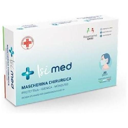 Mascherina chirurgica monouso tnt 20 pezzi cl ice ita - MASK22385