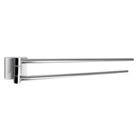 Portasalviette a snodo da muro in acciaio inox AISI 304 e Cromall FJ23 Gedy serie FUJI Cromato