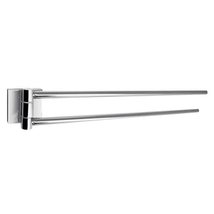 Portasalviette a snodo da muro in acciaio inox AISI 304 e Cromall FJ23 Gedy serie FUJI Cromato