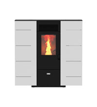 STUFA A PELLET SALVASPAZIO SLIM 6 BIANCA 6,14 KW - CANADIAN STOVE