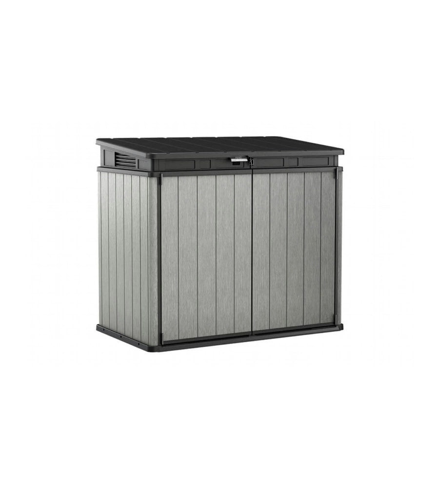 KETER - PORTA ATTREZZI MULTIUSO IN RESINA "ELITE STORE" - 1150 LT 141x82x123.5 CM GRIGIO