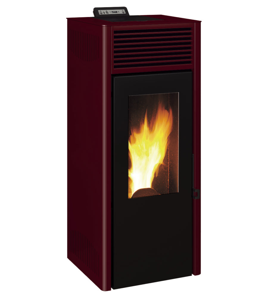 STUFA A PELLET NUOVA NOLA ROSSA 9,5 KW - INVICTA