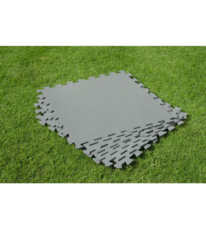 TAPPETO PER PISCINA BESTWAY COLORE GRIGIO 9 PEZZI, 50X50 CM