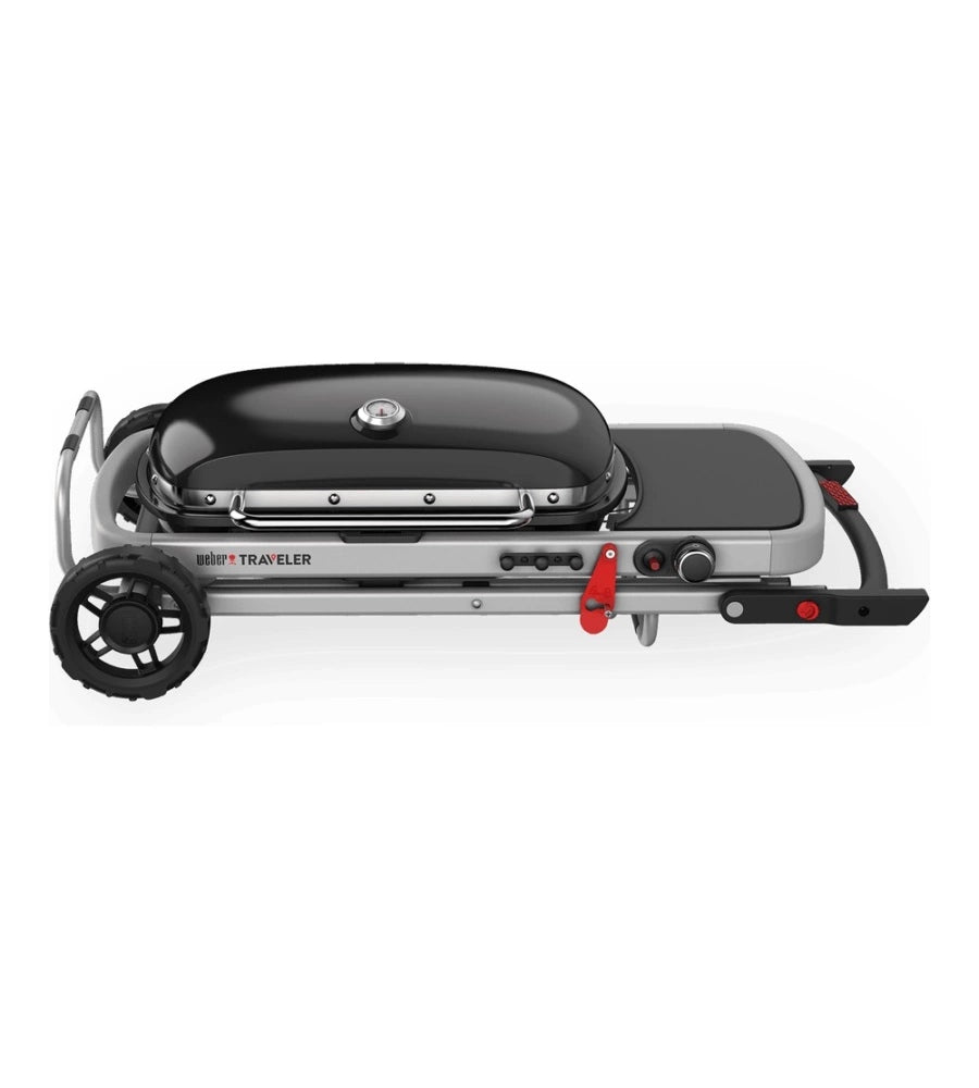 BARBECUE A GAS PORTATILE WEBER "TRAVELER" CON GRIGLIA 63,5X34,3 CM