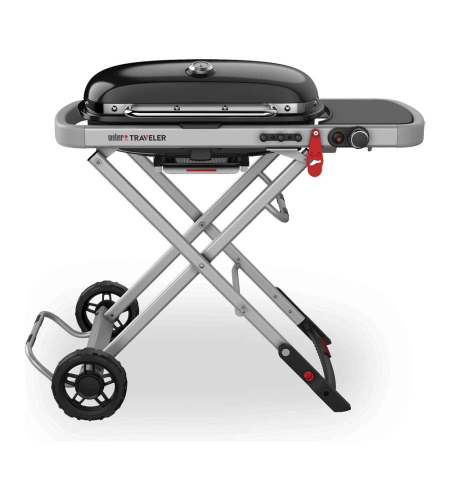 BARBECUE A GAS PORTATILE WEBER "TRAVELER" CON GRIGLIA 63,5X34,3 CM