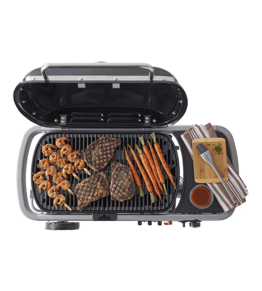 BARBECUE A GAS PORTATILE WEBER "TRAVELER" CON GRIGLIA 63,5X34,3 CM