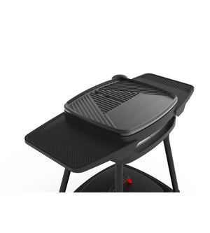 BARBECUE ELETTRICO ALEXIA 5111 2000W CON RIPIANI LATERALI E RUOTE - BARBECOOK