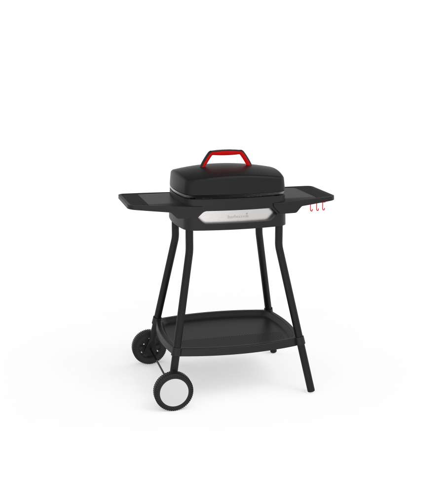 BARBECUE ELETTRICO ALEXIA 5111 2000W CON RIPIANI LATERALI E RUOTE - BARBECOOK