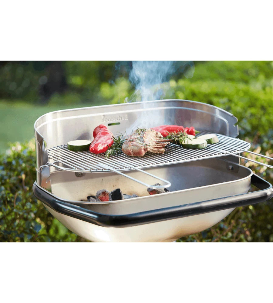 BARBECUE A CARBONELLA BARBECOOK "LOEWY 55" IN ACCIAIO INOX, 55X33 CM