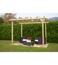 PERGOLA AUTOPORTANTE DA ESTERNO IN LEGNO, 240X300 CM