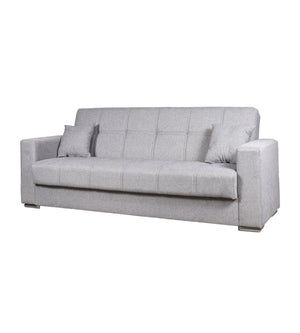 DIVANO LETTO "ATENA" 3 POSTI GRIGIO CHIARO, 226X85X91 CM