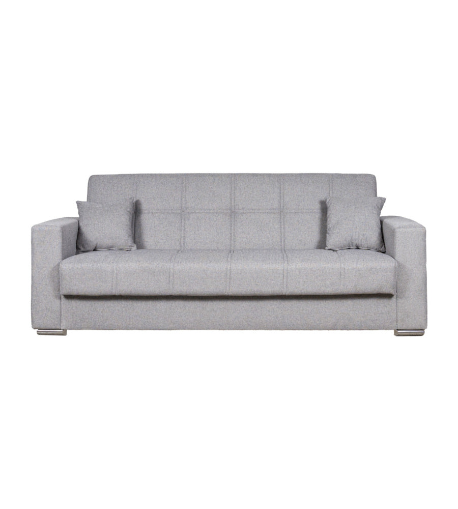 DIVANO LETTO "ATENA" 3 POSTI GRIGIO CHIARO, 226X85X91 CM