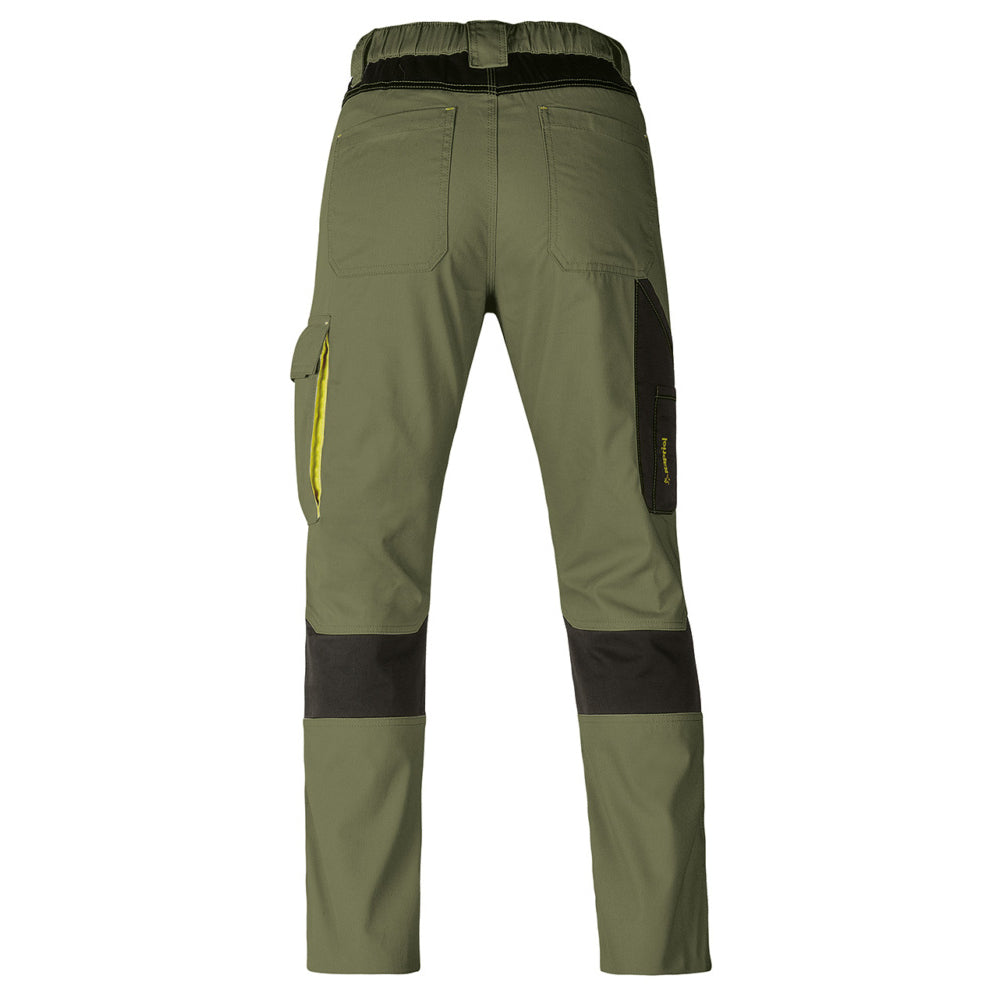 PANTALONE DA LAVORO KAVIR VERDE/NERO TG.XXL TASCHE PORTAUTENSILI KAPRIOL