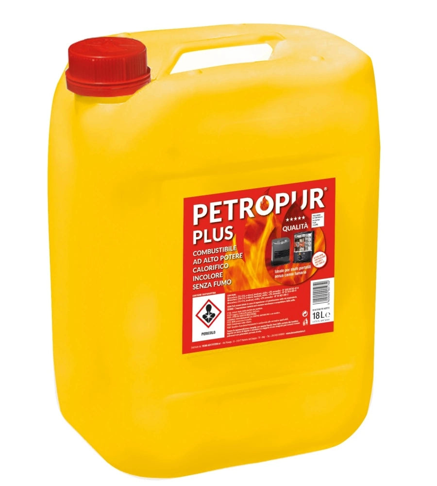 COMBUSTIBILE LIQUIDO PETROPUR PLUS 2 TANICHE DA 18LT - TOTALE DI 36 LITRI