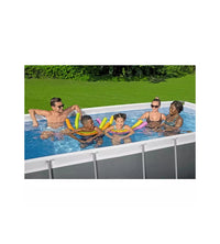 PISCINA FUORI TERRA RETTANGOLARE BESTWAY "POWER STEEL FRAME" 404X201X100 CM CON POMPA, FILTRO E SCALETTA E CHEMCONNECT - COD. 56441-NEW