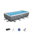 PISCINA FUORI TERRA RETTANGOLARE BESTWAY "POWER STEEL FRAME" 549X274X122 CM CON DI POMPA, SCALETTA, COPERTURA E CHEMCONNECT - COD. 56466-NEW